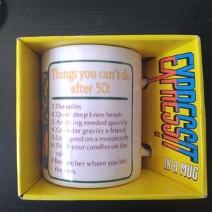 Vintage Spencer's gift mug over 50